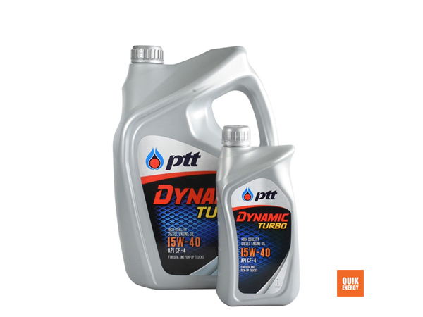 น้ำมันเครื่องยนต์ดีเซล DIESEL 15W40 7ลิตร ไดนามิค เทอร์โบ PTT Dynamic Turbo SAE